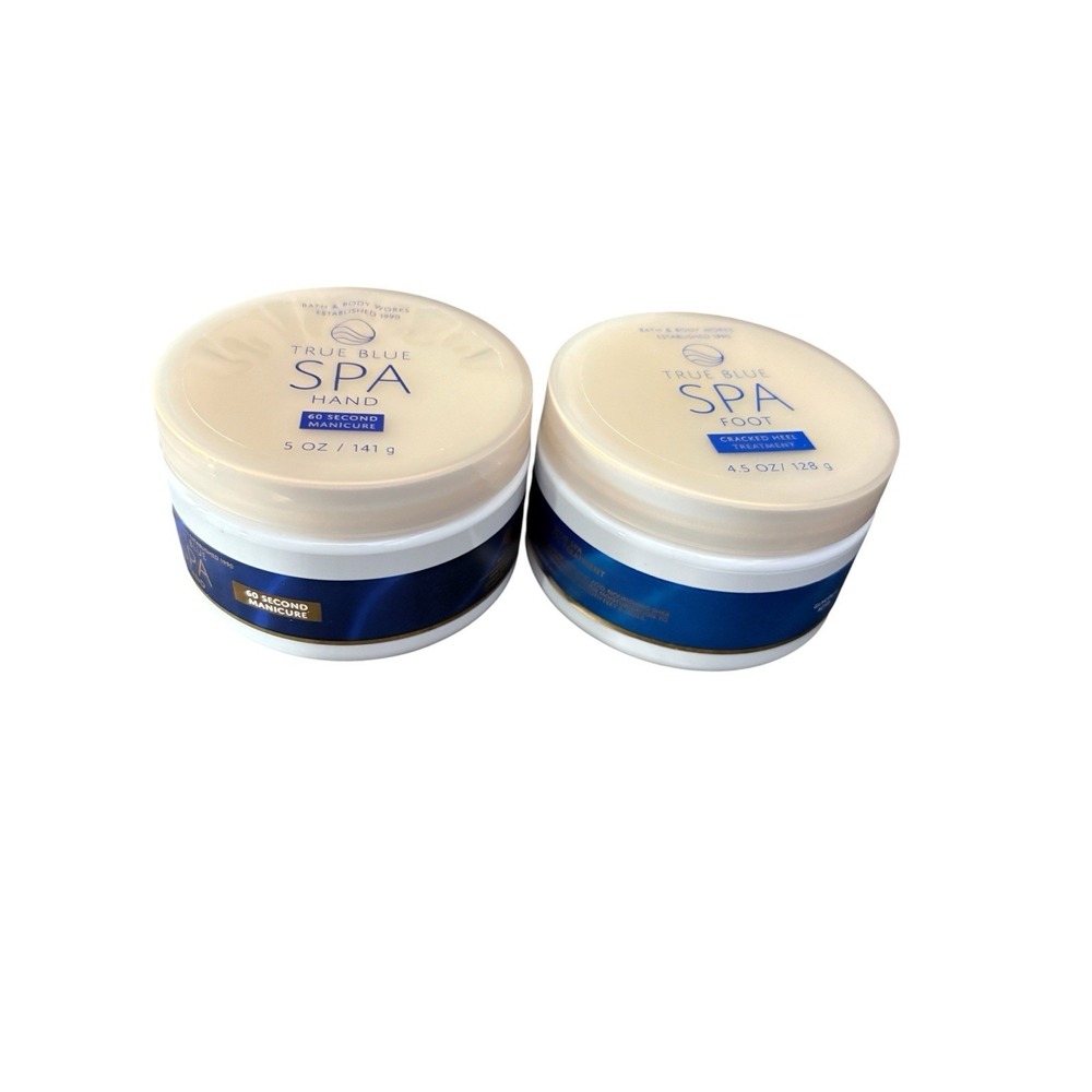 Bath & Body Works True Blue Spa Hand Foot Sugar Scrub 60 Second Manicure 5oz Lot
